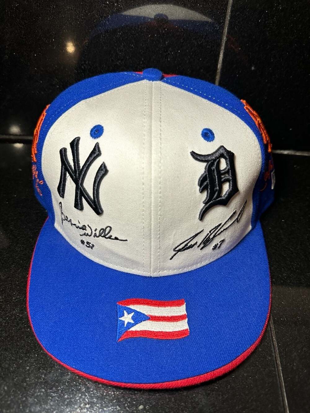 New Era 59Fifty MLB Puerto Rico Flag Multi Team Fitted Hat Size 7 5/8